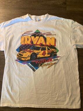 Vintage Ernie Irvan #4 Kodak Film Racing Shirt NASCAR XX-Large